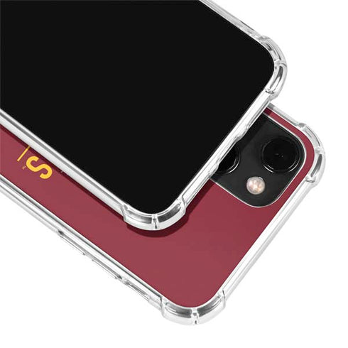 Iowa State University Athletic Text iPhone 14 Clear Case